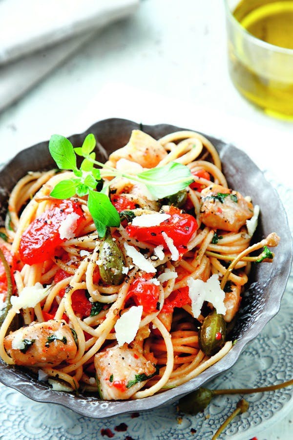 Kyllingpasta med kapers